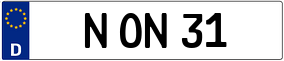 Trailer License Plate